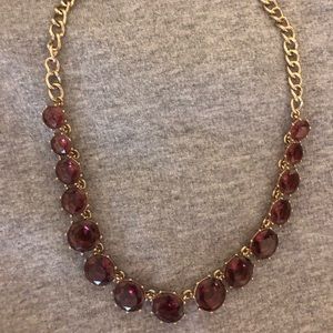Banana Republic purple statement necklace